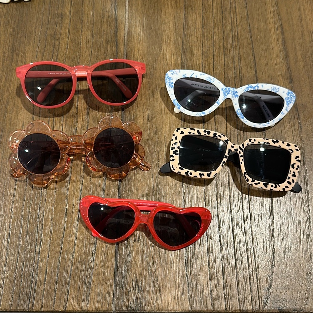 Set of 5 Janie & Jack Baby Girl’s Sunglasses